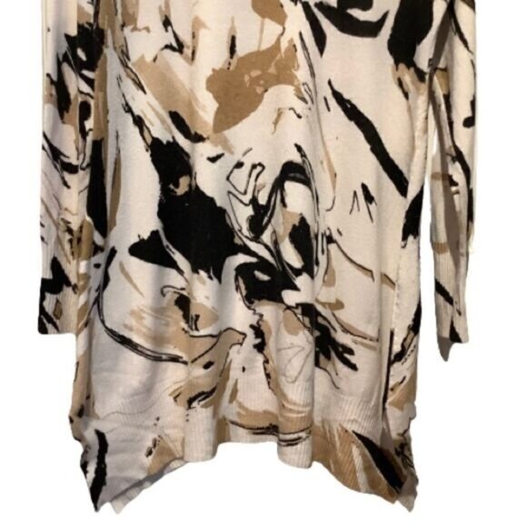 ORANGE FASHION VILLAGE OVERSIZED V NECK LONG SLEEVE SWEATER SIZE S M - Picture 6 of 7